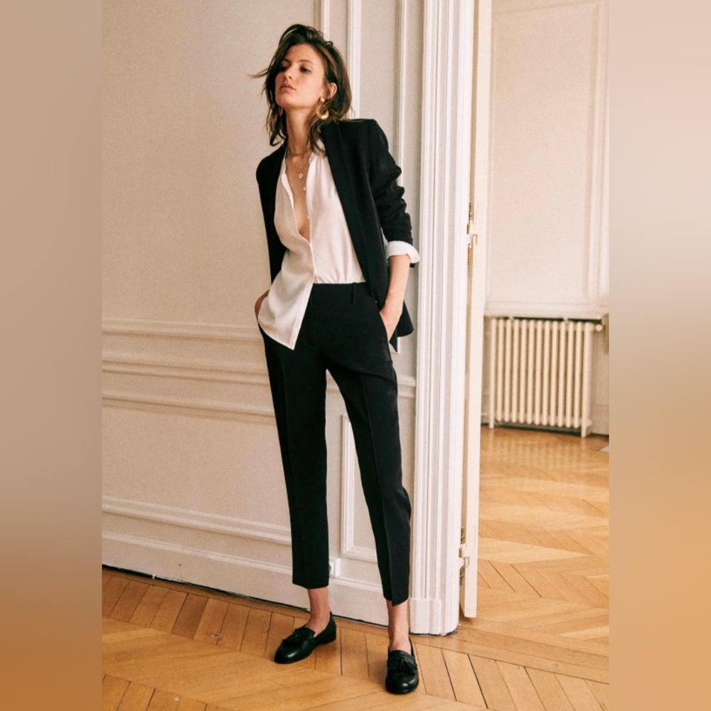 Sezane, Gustavo pant. Size: 38. Black.